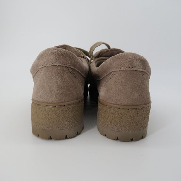 MEPHISTO Originals Lady Beige Suede Leather Lady Lace Up Shoes Size 7.5 - Picture 7 of 10